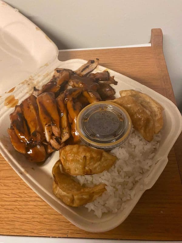 Chicken With Gyoza