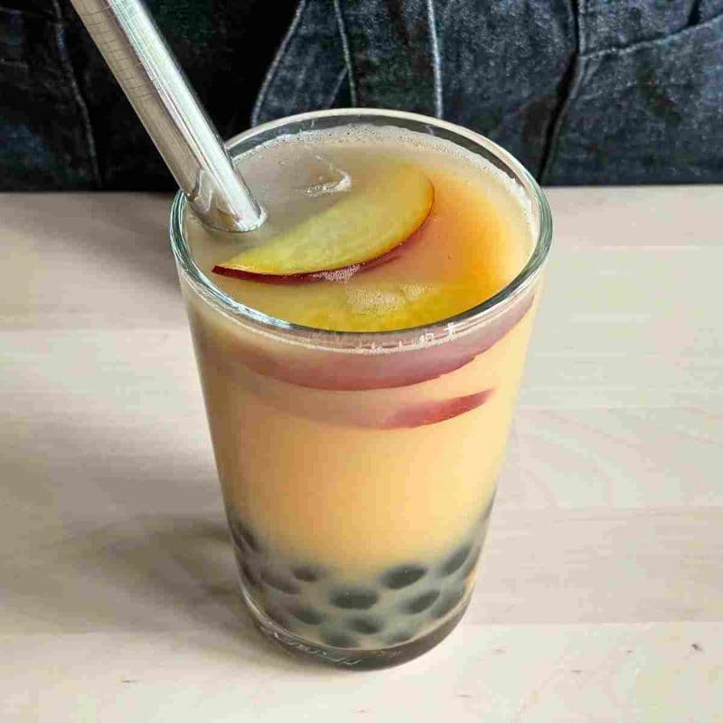 Peach Bubble Tea