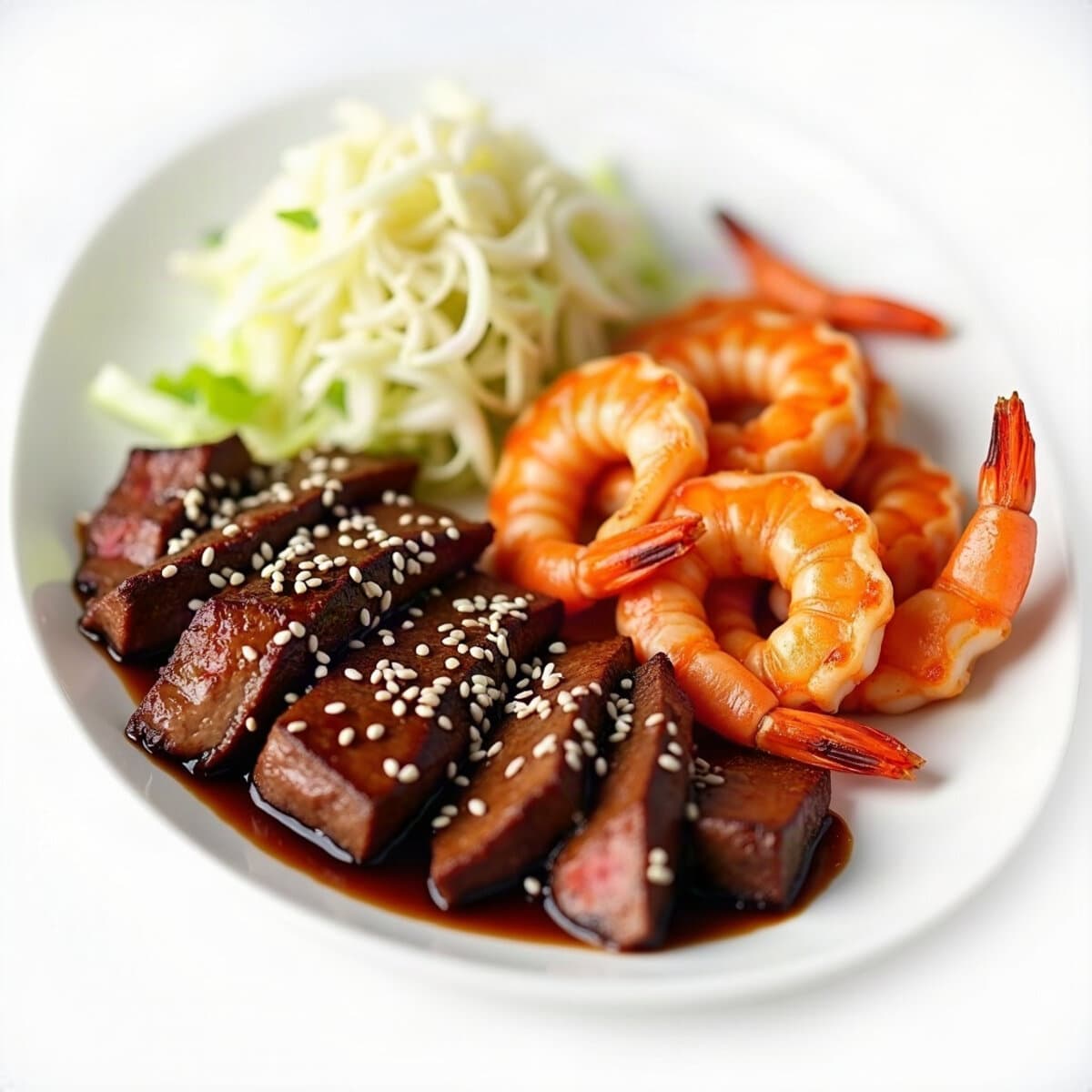Beef and Prawn